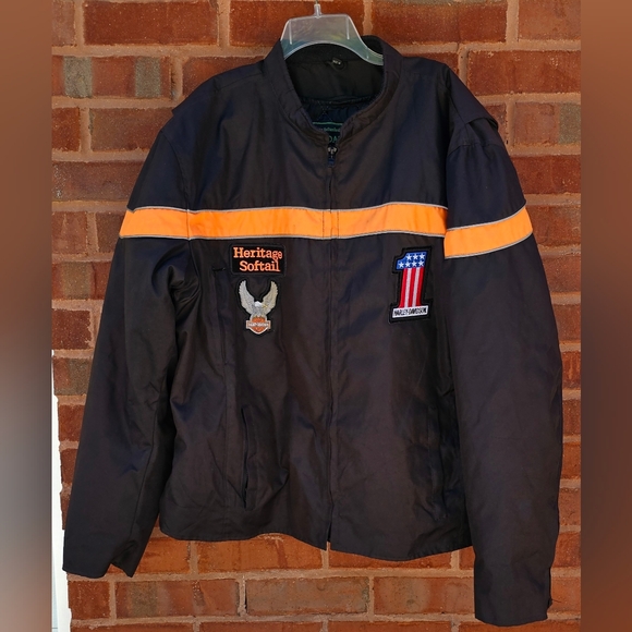Harley Davidson Motorcycle Heritage Softail Daniel Donovan Jacket Biker Coat 4XL - Picture 1 of 16